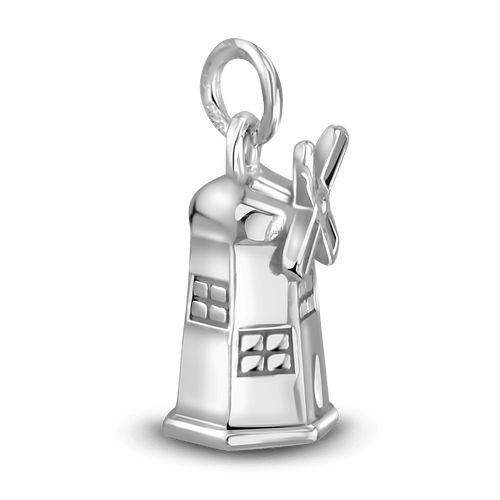 Silver Windmill Charm Catherine Best Dev