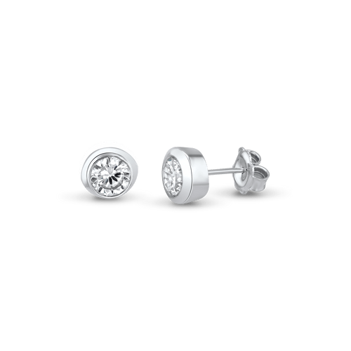 Just Because I... Earrings Catherine Best Dev Clear Cubic Zirconia Silver
