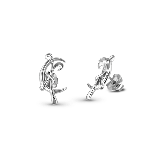 Pisces Moon-sign Earrings Catherine Best Dev Silver Stud
