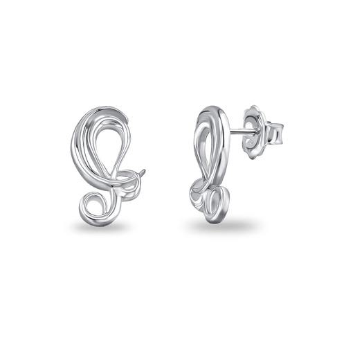 Leo Moon-sign Earrings Catherine Best Dev Silver Stud