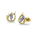 Seahorse Gold & Diamond Stud Earrings Catherine Best Dev