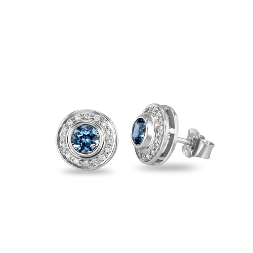 Wishing Well Earrings Catherine Best Dev Aquamarine Platinum