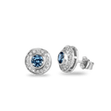 Wishing Well Earrings Catherine Best Dev Aquamarine Platinum