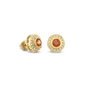 Wishing Well Earrings Catherine Best Dev Garnet (Mandarin) 18ct Yellow Gold
