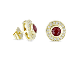 Wishing Well Earrings Catherine Best Dev Ruby 18ct Yellow Gold