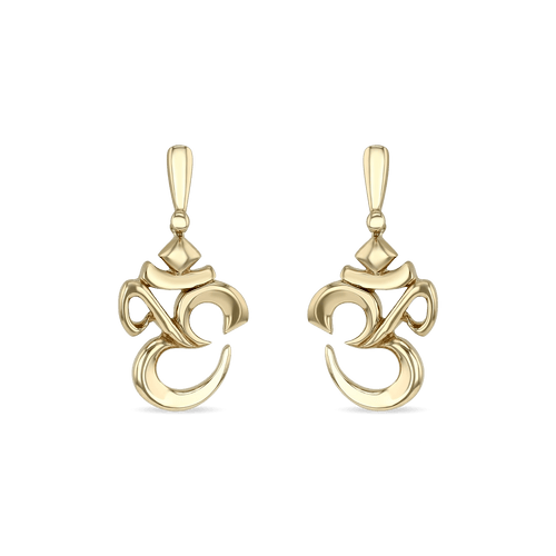 OM Earrings Catherine Best Dev 18ct Yellow Gold Drop