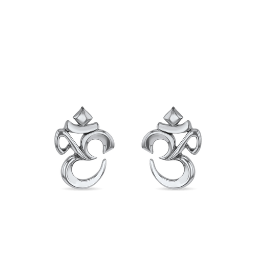 OM Earrings Catherine Best Dev Silver Stud