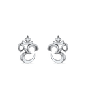 OM Earrings Catherine Best Dev Silver Stud