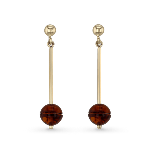 Pendulum Earrings Catherine Best Dev 9ct Yellow Gold