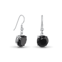 Midnight Earrings Catherine Best Dev Single Stone in Black Cz