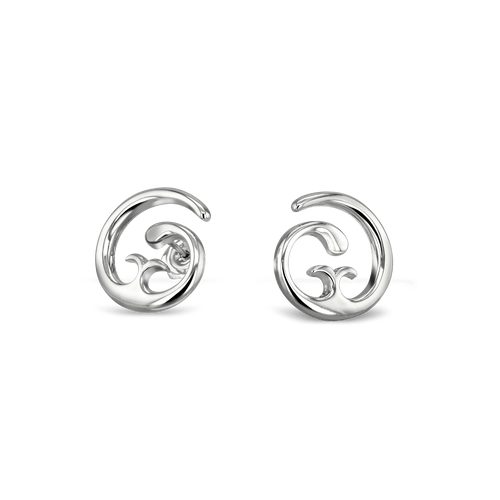 Splash Earrings Catherine Best Dev Post & Scroll Fittings