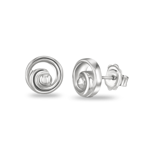 Circle of Love Silver Stud Earrings Catherine Best Dev