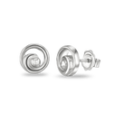 Circle of Love Silver Stud Earrings Catherine Best Dev