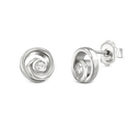 Circle of Love Silver & CZ Earrings Catherine Best Dev