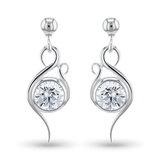 Flamingo Earrings Catherine Best Dev Clear Cz