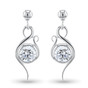 Flamingo Earrings Catherine Best Dev Clear Cz