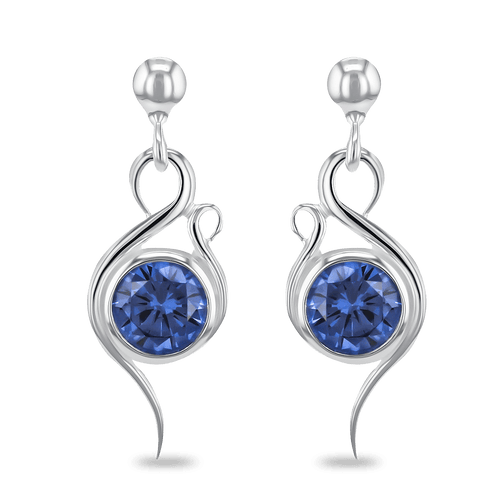 Flamingo Earrings Catherine Best Dev Tanzanite Cz