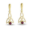 Celtic Wings Earrings Catherine Best Dev Ruby 18ct Yellow Gold