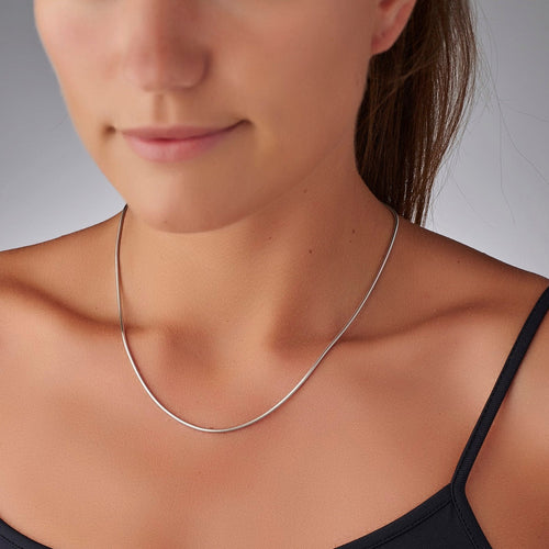 Snake Pendant Chain Catherine Best Dev 20 inch 9ct White Gold