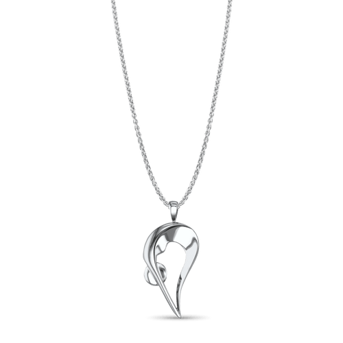 Inner Balance Pendant Catherine Best Dev Silver Pendant on a 18