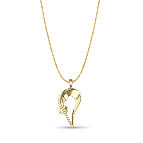 Inner Balance Pendant Catherine Best Dev 9ct Yellow Gold Pendant on a 18
