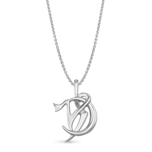 Capricorn Moon-sign Pendant Catherine Best Dev Silver Pendant on a 18