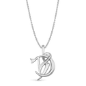 Capricorn Moon-sign Pendant Catherine Best Dev Silver Pendant on a 18