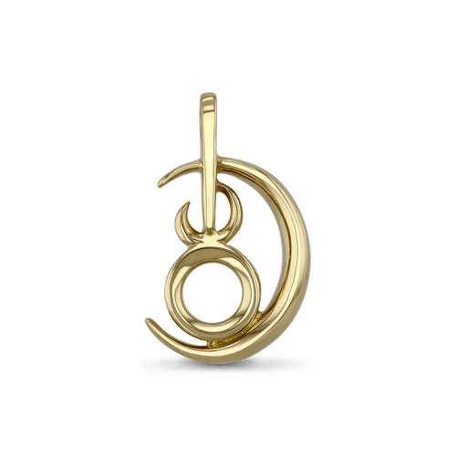 Taurus Moon-sign Pendant Catherine Best Dev 9ct Yellow Gold Pendant