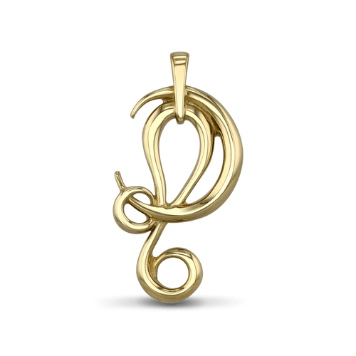 Leo Moon-sign Pendant Catherine Best Dev 9ct Yellow Gold Pendant