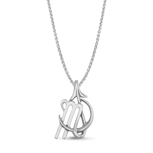 Scorpio Moon-sign Pendant Catherine Best Dev Silver Pendant on a 18