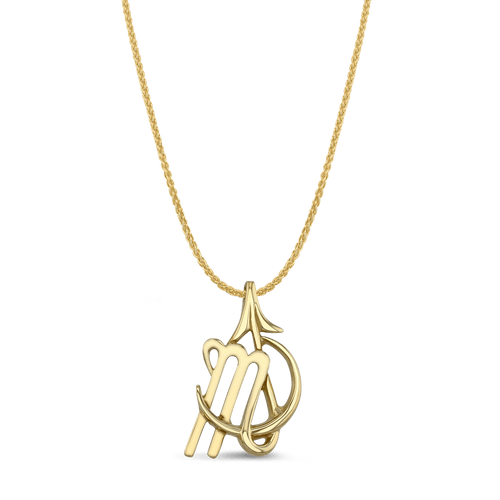 Scorpio Moon-sign Pendant Catherine Best Dev 9ct Yellow Gold Pendant on a 18