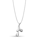 Initial A Love Letter Pendant Catherine Best Dev Silver Pendant on a 18 chain