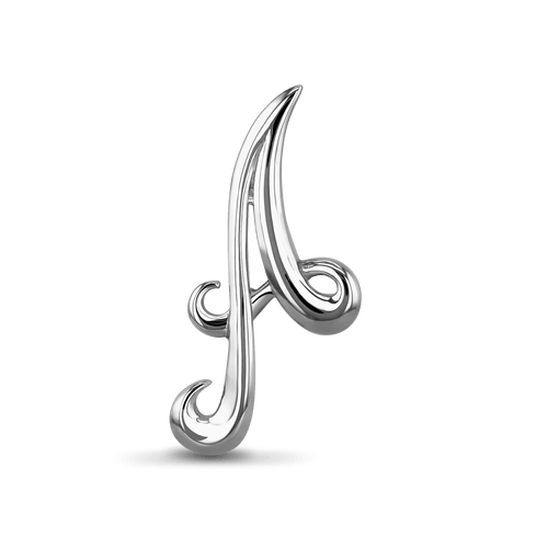 Initial A Love Letter Pendant Catherine Best Dev Silver Pendant