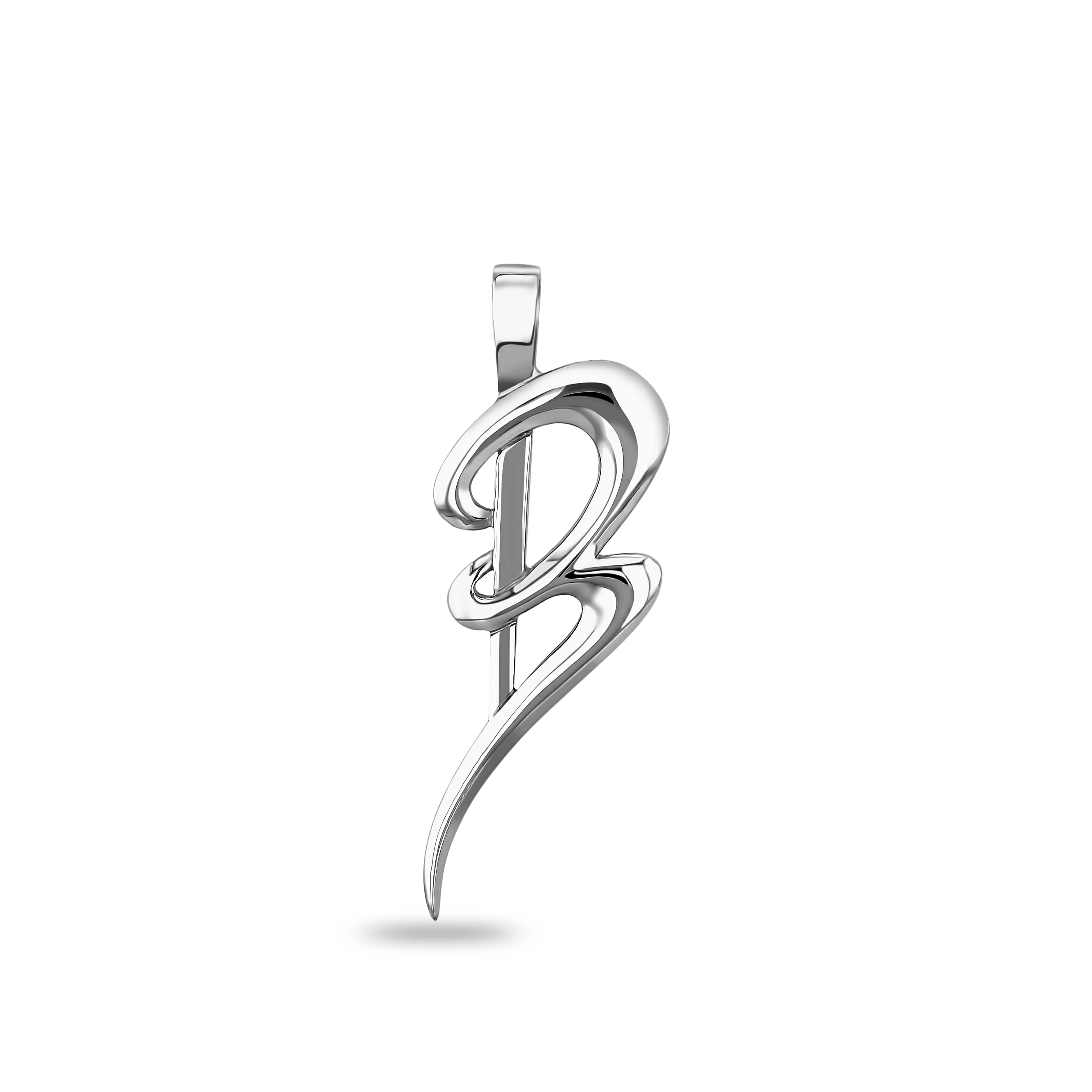 Initial B Love Letter Pendant Catherine Best Dev Silver Pendant