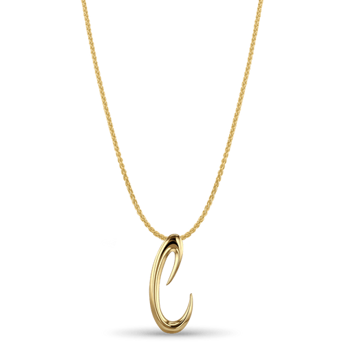Initial C Love Letter Pendant Catherine Best Dev 9ct Yellow Gold Pendant on a 18 chain