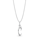Initial C Love Letter Mini Pendant in Silver Catherine Best Dev