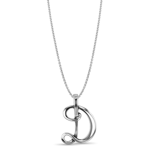 Initial D Love Letter Pendant Catherine Best Dev Silver Pendant on a 18 chain