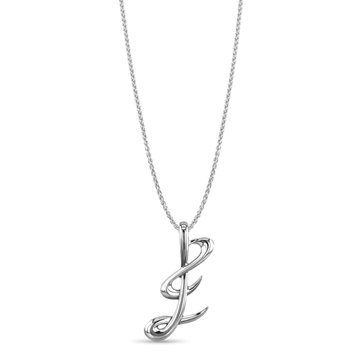 Initial E Love Letter Pendant Catherine Best Dev Pendant on a 18 chain Silver