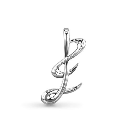 Initial E Love Letter Pendant Catherine Best Dev Pendant Silver
