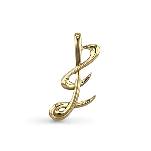 Initial E Love Letter Pendant Catherine Best Dev Pendant 9ct Yellow Gold