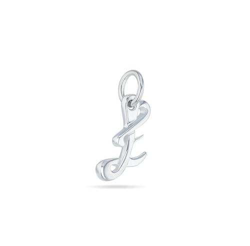 Initial E Love Letter Mini Pendant in Silver Catherine Best Dev