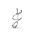 Initial F Love Letter Pendant Catherine Best Dev Pendant Silver