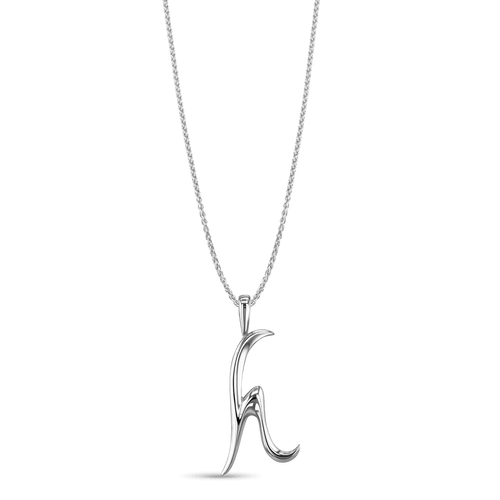 Initial H Love Letter Pendant Catherine Best Dev Pendant on a 18