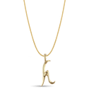Initial H Love Letter Pendant Catherine Best Dev Pendant on a 18