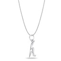 Initial H Love Letter Mini Pendant in Silver Catherine Best Dev