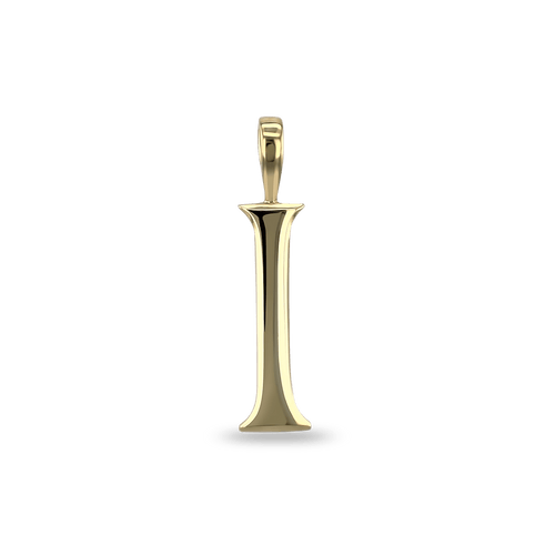 Initial I Love Letter Pendant Catherine Best Dev 9ct Yellow Gold Pendant
