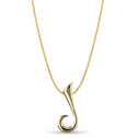 Initial J Love Letter Pendant Catherine Best Dev 9ct Yellow Gold Pendant on a 18 chain
