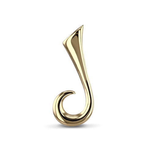 Initial J Love Letter Pendant Catherine Best Dev 9ct Yellow Gold Pendant