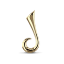 Initial J Love Letter Pendant Catherine Best Dev 9ct Yellow Gold Pendant
