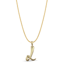 Initial L Love Letter Pendant Catherine Best Dev 9ct Yellow Gold Pendant on a 18 chain